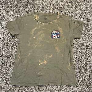Billabong Olive and Tan T-Shirt